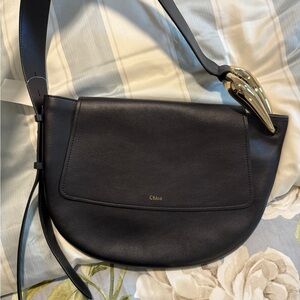 New Chloé Kiss Leather Tonal Hobo Bag Shoulder